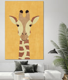 FAUNA / Giraffe by Daniel Coulmann on GIANT ART - yellow digital painting