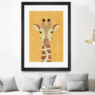 FAUNA / Giraffe by Daniel Coulmann on GIANT ART - yellow digital painting