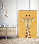 FAUNA / Giraffe by Daniel Coulmann on GIANT ART - yellow digital painting