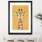 FAUNA / Giraffe by Daniel Coulmann on GIANT ART - yellow digital painting