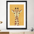 FAUNA / Giraffe by Daniel Coulmann on GIANT ART - yellow digital painting