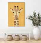 FAUNA / Giraffe by Daniel Coulmann on GIANT ART - yellow digital painting