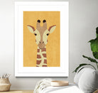 FAUNA / Giraffe by Daniel Coulmann on GIANT ART - yellow digital painting