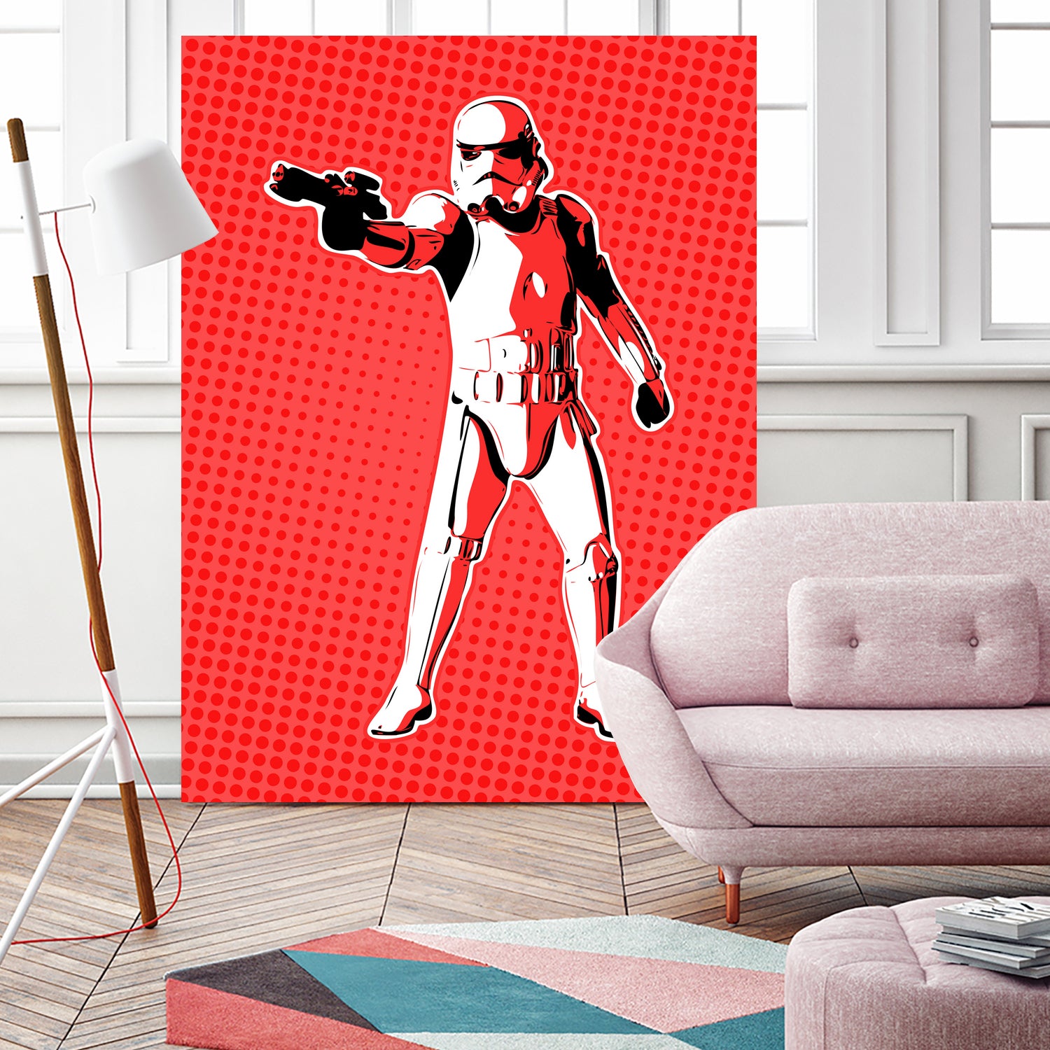 Stormtrooper | Pop Art by William Cuccio on GIANT ART - red digital painting