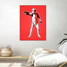 Stormtrooper | Pop Art by William Cuccio on GIANT ART - red digital painting