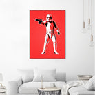 Stormtrooper | Pop Art by William Cuccio on GIANT ART - red digital painting