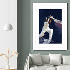 Sachin Tendulkar by Urvashi Suraiya on GIANT ART - blue digital painting