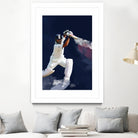 Sachin Tendulkar by Urvashi Suraiya on GIANT ART - blue digital painting