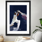 Sachin Tendulkar by Urvashi Suraiya on GIANT ART - blue digital painting