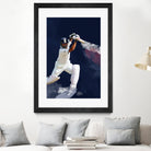 Sachin Tendulkar by Urvashi Suraiya on GIANT ART - blue digital painting