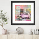 2CV Retro Car by Andrea Haase on GIANT ART - pink photo illustration