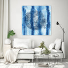 Puffer Fish Shibori by Thomas Fernez on GIANT ART - blue digital drawing