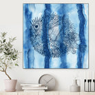 Puffer Fish Shibori by Thomas Fernez on GIANT ART - blue digital drawing