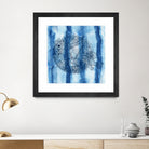 Puffer Fish Shibori by Thomas Fernez on GIANT ART - blue digital drawing