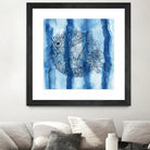 Puffer Fish Shibori by Thomas Fernez on GIANT ART - blue digital drawing