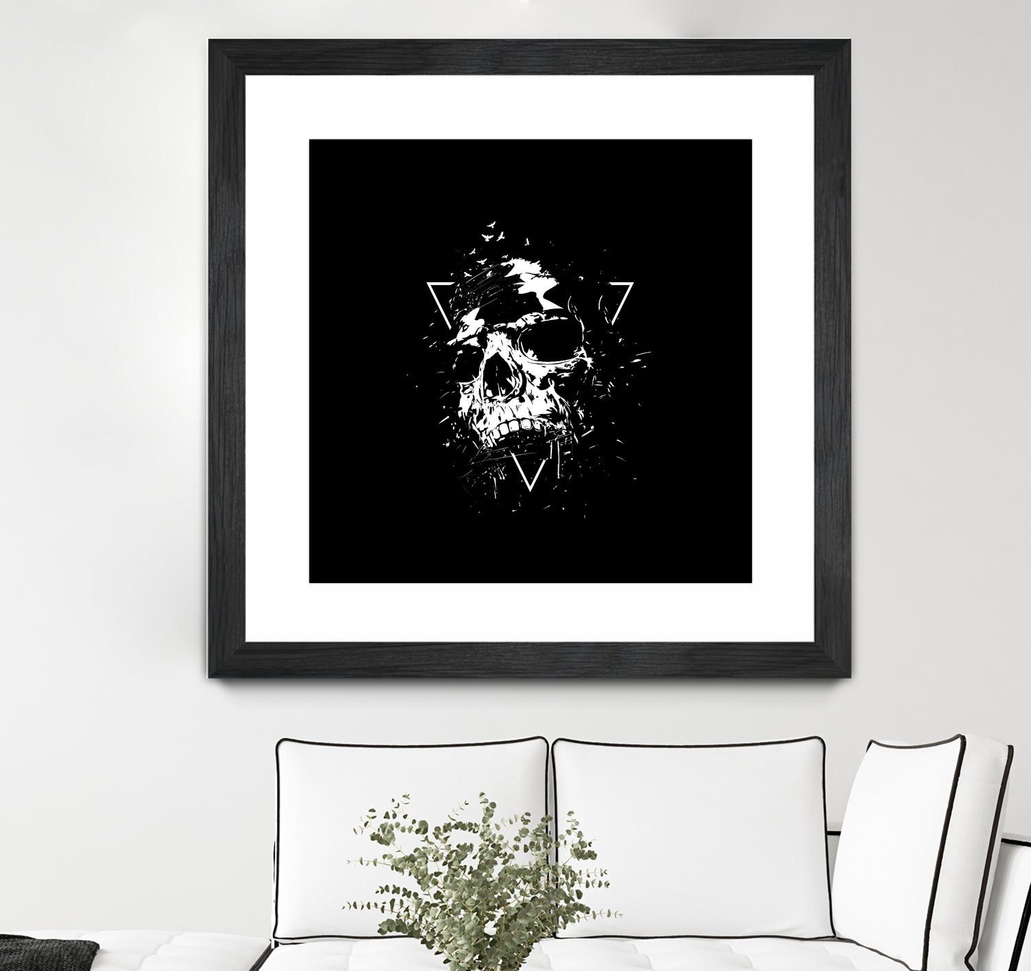 Skull X (bw) by Solti Balázs on GIANT ART - black digital painting