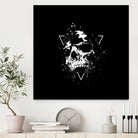 Skull X (bw) by Solti Balázs on GIANT ART - black digital painting