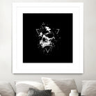 Skull X (bw) by Solti Balázs on GIANT ART - black digital painting