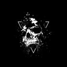 Skull X (bw) by Solti Balázs on GIANT ART - black digital painting