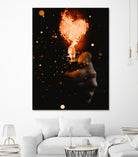 Heart On Fire by GEN Z by Rigaud Mickaël on GIANT ART - orange photo illustration