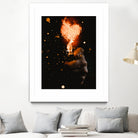 Heart On Fire by GEN Z by Rigaud Mickaël on GIANT ART - orange photo illustration