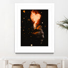 Heart On Fire by GEN Z by Rigaud Mickaël on GIANT ART - orange photo illustration