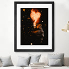 Heart On Fire by GEN Z by Rigaud Mickaël on GIANT ART - orange photo illustration