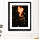 Heart On Fire by GEN Z by Rigaud Mickaël on GIANT ART - orange photo illustration