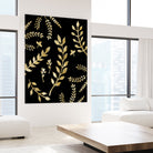 Gold Leaves Pattern #1 #drawing #decor #art by Anita & Bella Jantz on GIANT ART - brown digital drawing