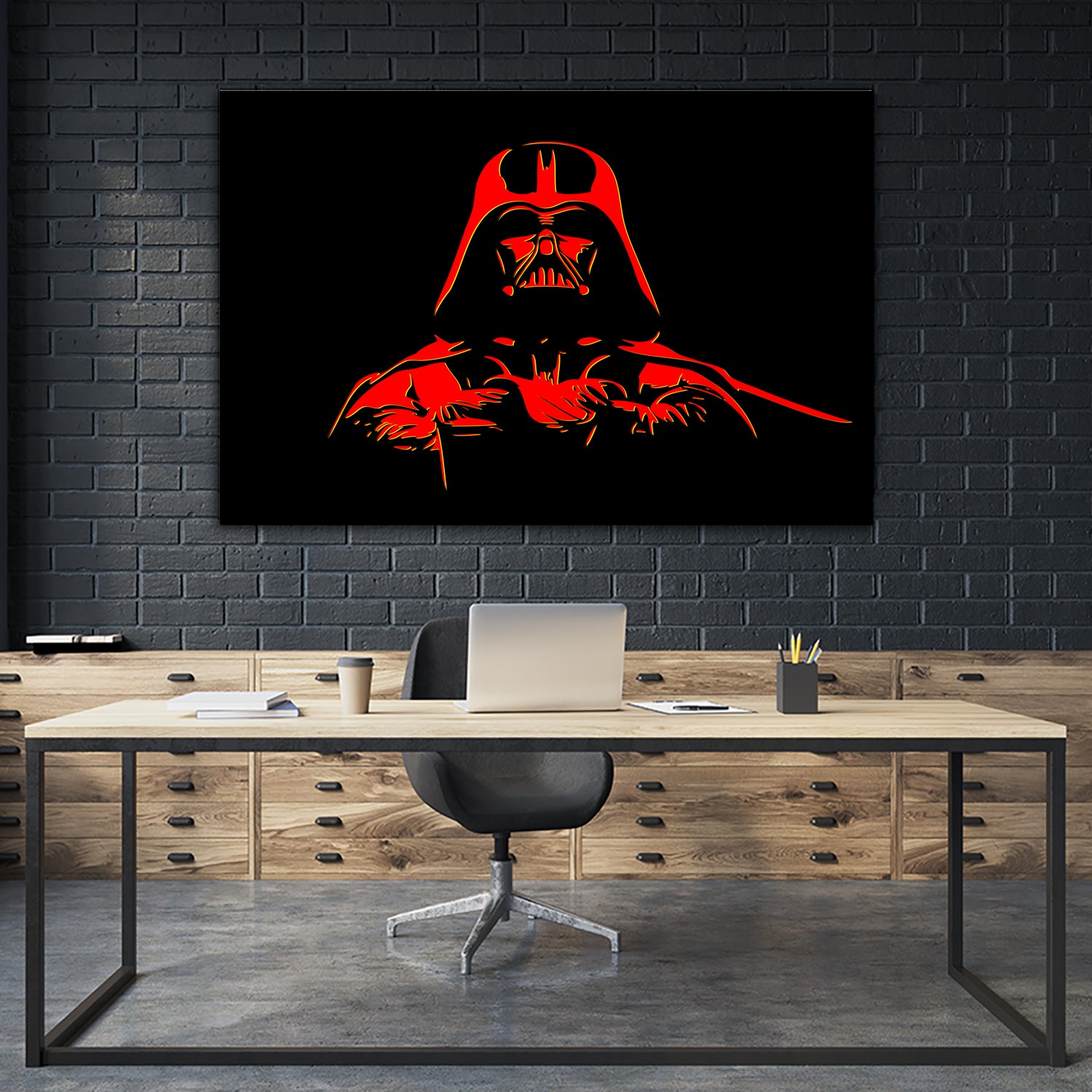 Darth Vader | Pop Art by William Cuccio on GIANT ART - black digital painting