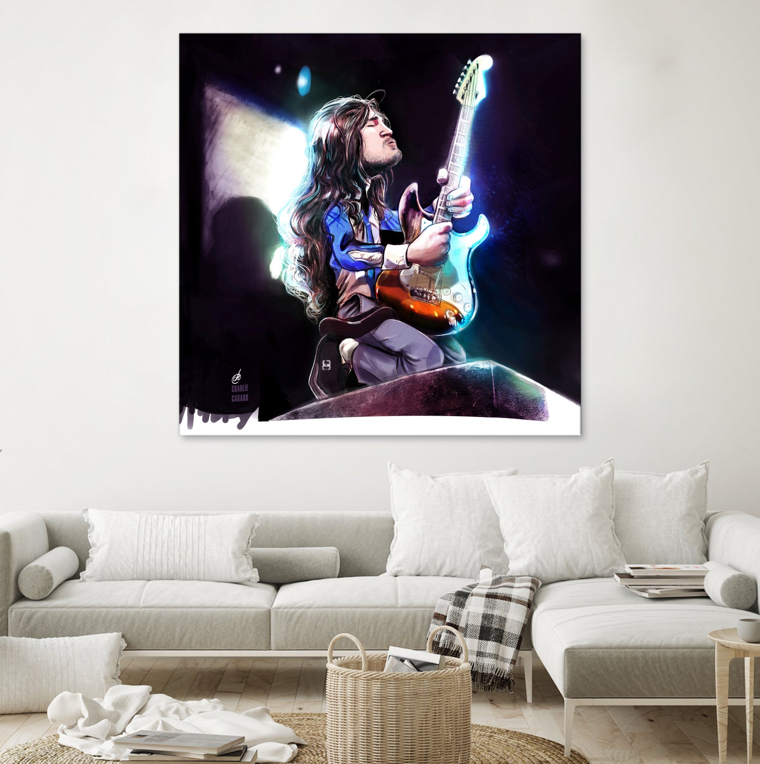 Frusciante Slane Castle by Charlie Casado on GIANT ART - black digital drawing