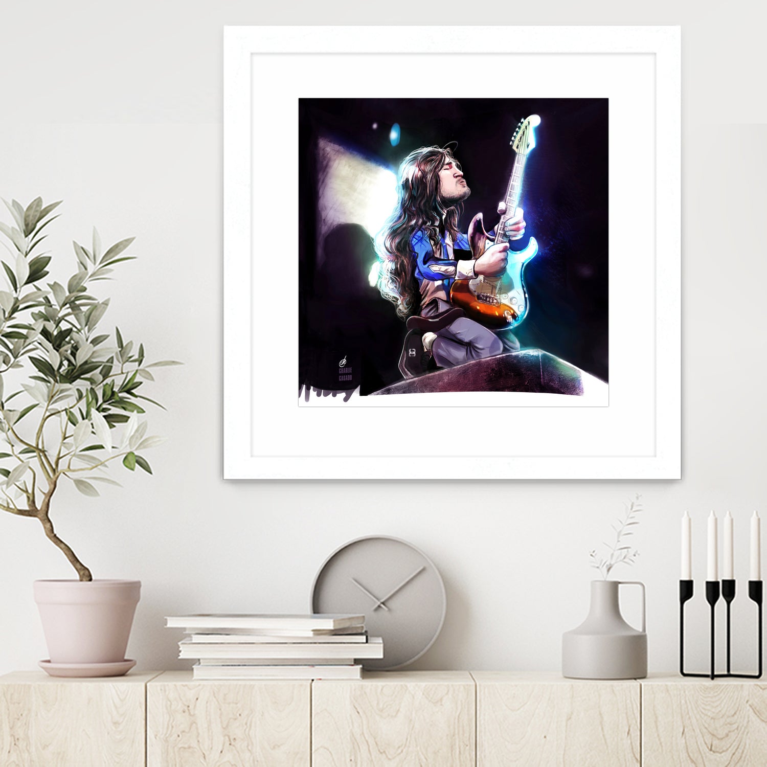 Frusciante Slane Castle by Charlie Casado on GIANT ART - black digital drawing