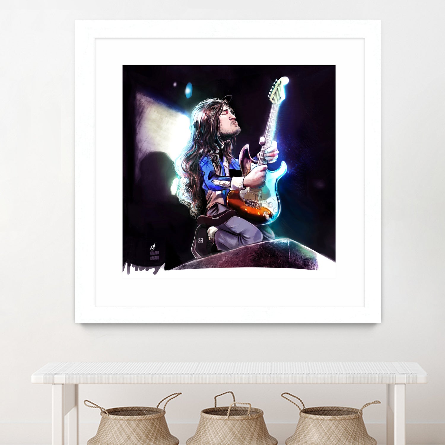 Frusciante Slane Castle by Charlie Casado on GIANT ART - black digital drawing