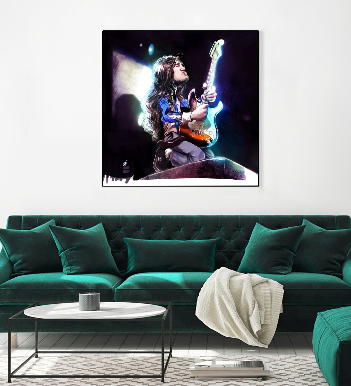 Frusciante Slane Castle by Charlie Casado on GIANT ART - black digital drawing