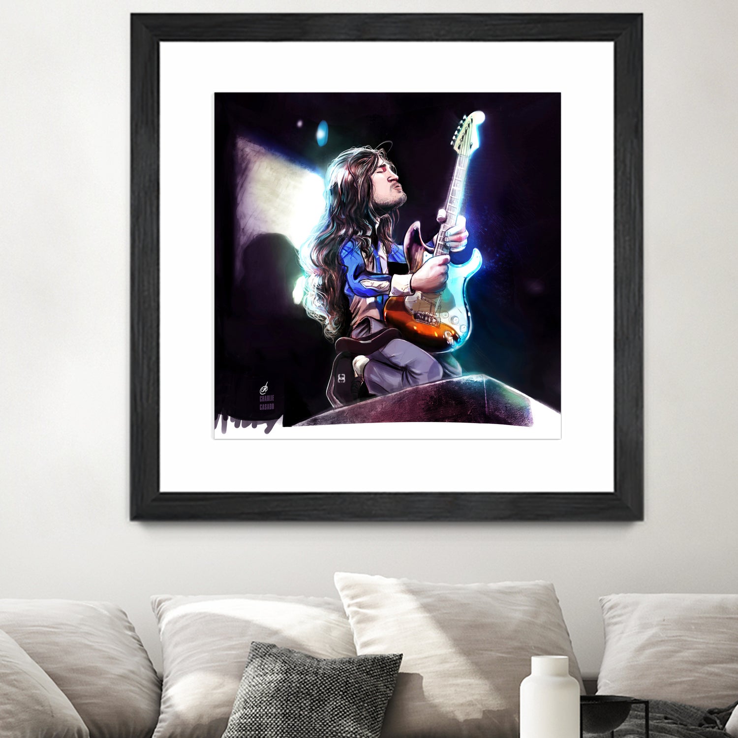 Frusciante Slane Castle by Charlie Casado on GIANT ART - black digital drawing