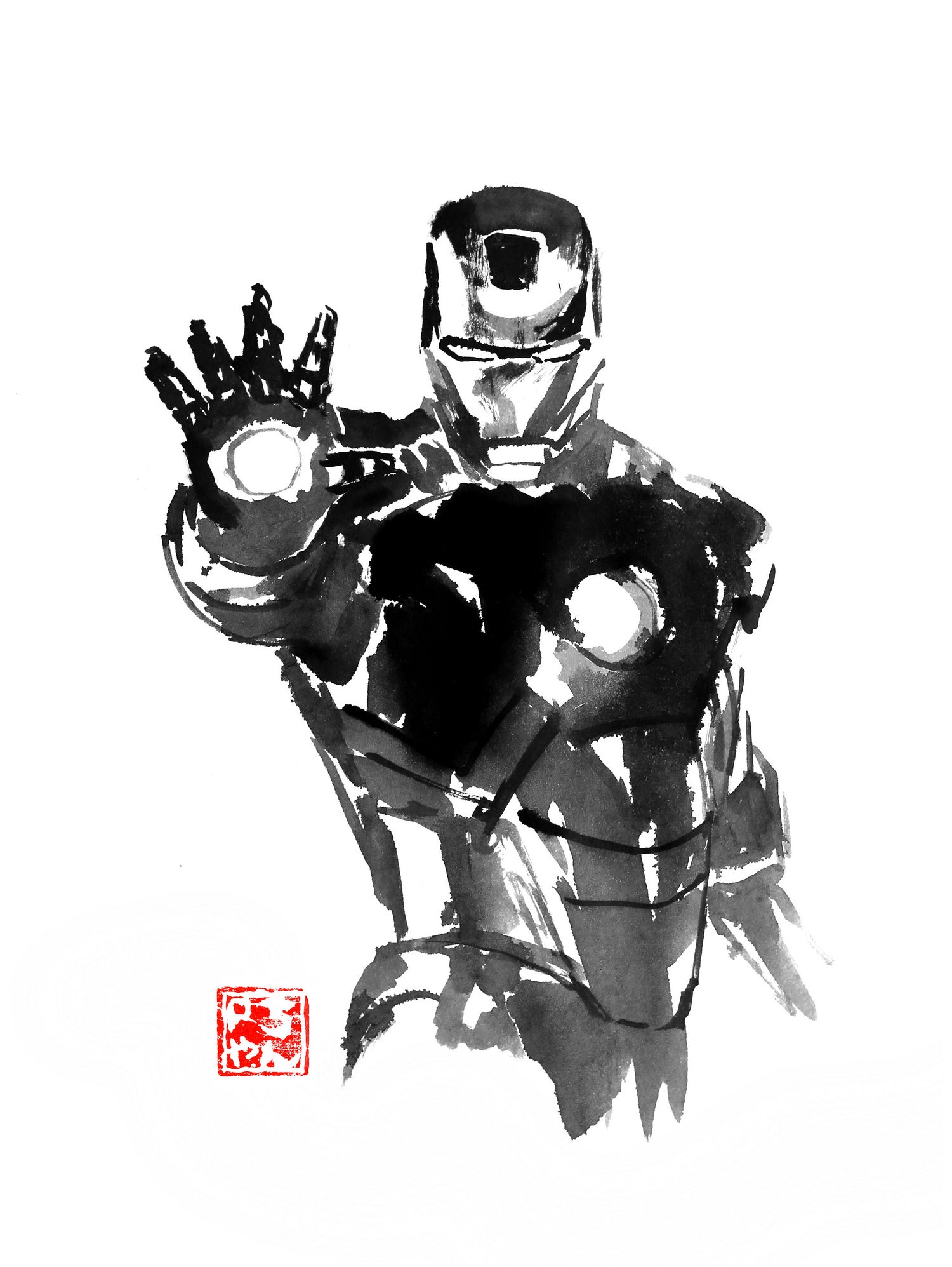 iron man by philippe imbert on GIANT ART - black character design