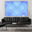 Blue ripples, four loci by Victor Fitzsimons on GIANT ART - blue mixed media