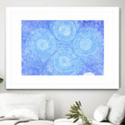 Blue ripples, four loci by Victor Fitzsimons on GIANT ART - blue mixed media