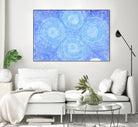 Blue ripples, four loci by Victor Fitzsimons on GIANT ART - blue mixed media