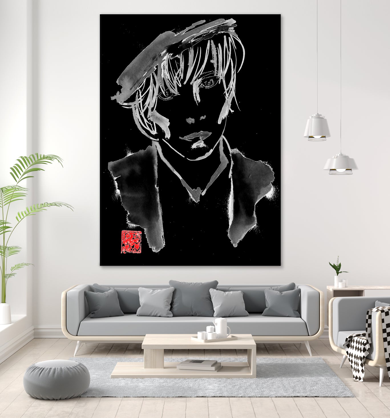 mylene farmer by philippe imbert on GIANT ART - black character design