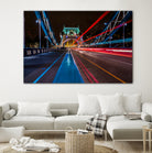 Lighttrails Tower Bridge by Reziebelle Martin on GIANT ART - red photo illustration