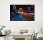 Lighttrails Tower Bridge by Reziebelle Martin on GIANT ART - red photo illustration