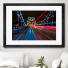 Lighttrails Tower Bridge by Reziebelle Martin on GIANT ART - red photo illustration