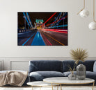 Lighttrails Tower Bridge by Reziebelle Martin on GIANT ART - red photo illustration