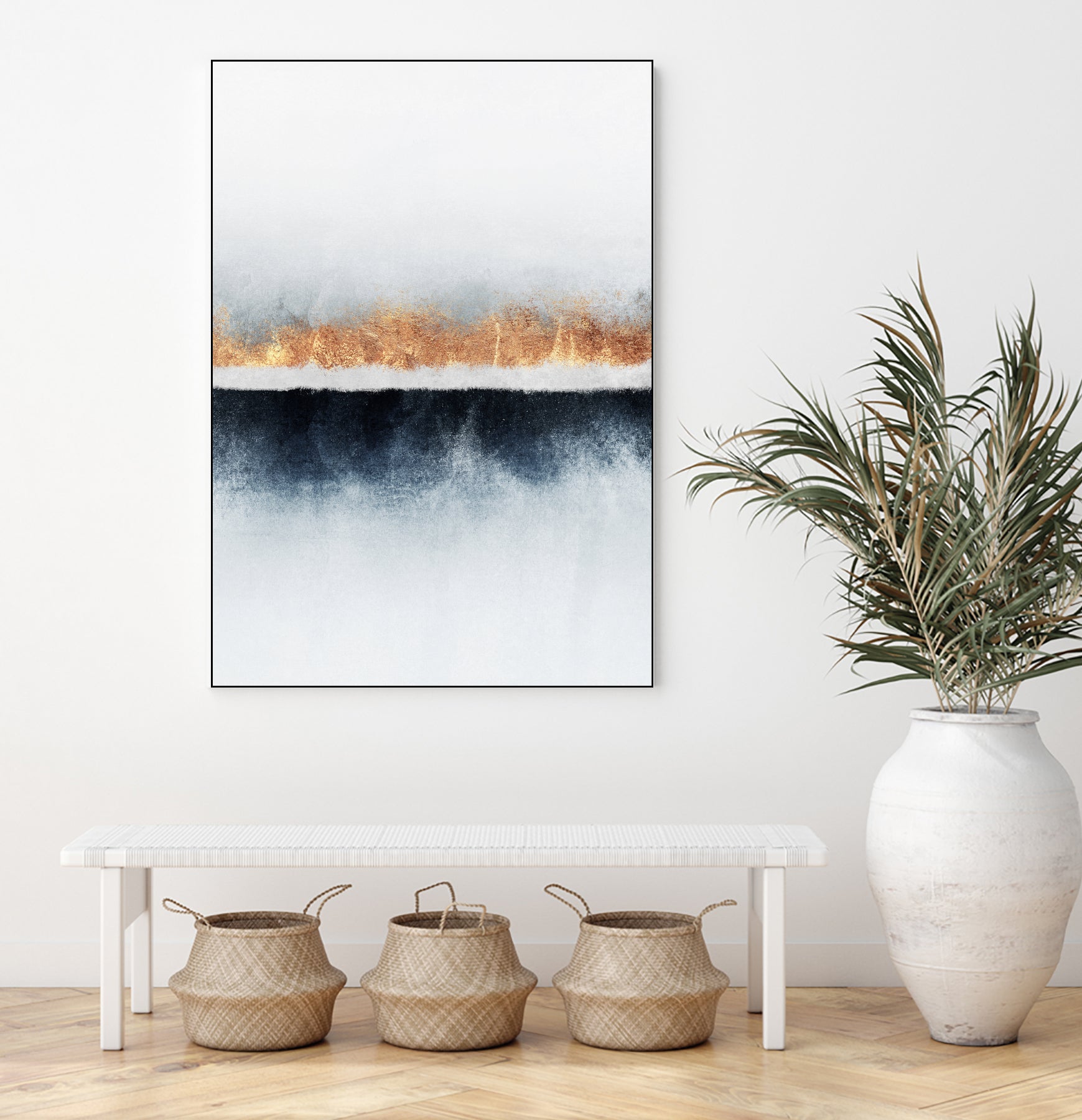 Horizon by Elisabeth Fredriksson on GIANT ART - white mixed media