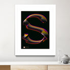 S - RADIANT GENETYPO #094 v01 by Toni Mitjanit on GIANT ART - black typography