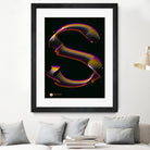 S - RADIANT GENETYPO #094 v01 by Toni Mitjanit on GIANT ART - black typography