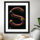 S - RADIANT GENETYPO #094 v01 by Toni Mitjanit on GIANT ART - black typography