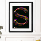 S - RADIANT GENETYPO #094 v01 by Toni Mitjanit on GIANT ART - black typography