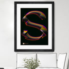 S - RADIANT GENETYPO #094 v01 by Toni Mitjanit on GIANT ART - black typography